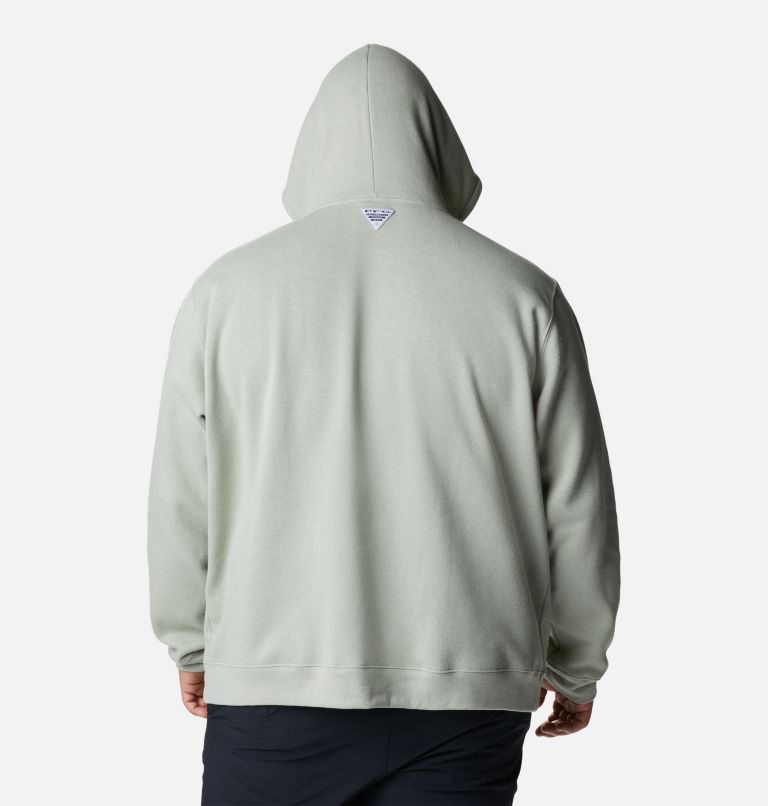 Men's Columbia PFG Triangle II Hoodie Grey | Plus Size CA-Y3L1C